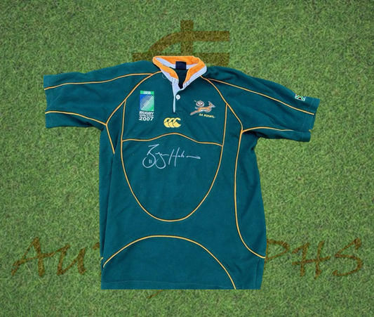 Bryan Habana Signed South Africa Rugby World Cup 2007 shirt-Signed Shirt-ZCL Autographs-ZCL Autographs
