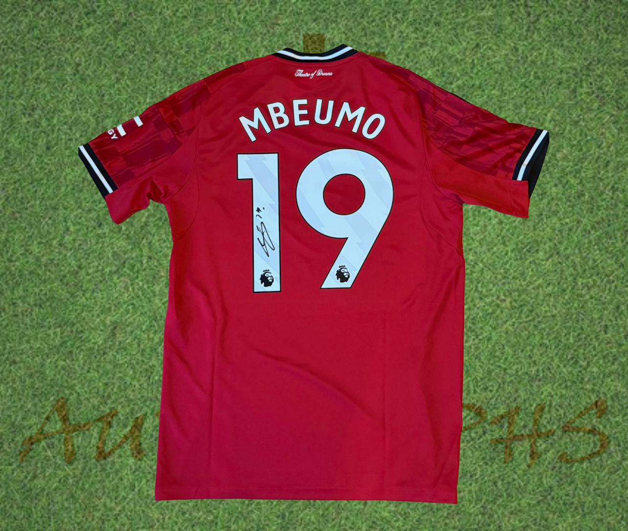 Bryan Mbeumo Signed Manchester United Football Club 2025/26 Home Shirt-Signed Shirt-ZCL Autographs-Medium-ZCL Autographs