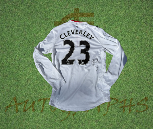 Tom Cleverley Signed Manchester United Football Club 2012/13 Away Shirt Long Sleeve