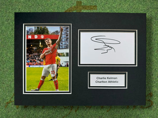 Charlie Kelman Charlton Athletic Signed Presentation Mount Display-ZCL Autographs