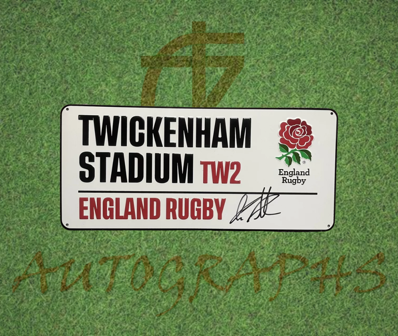 Chris Robshaw Signed England Rugby Twickenham Street Sign-Signed Street Sign-ZCL Autographs-ZCL Autographs