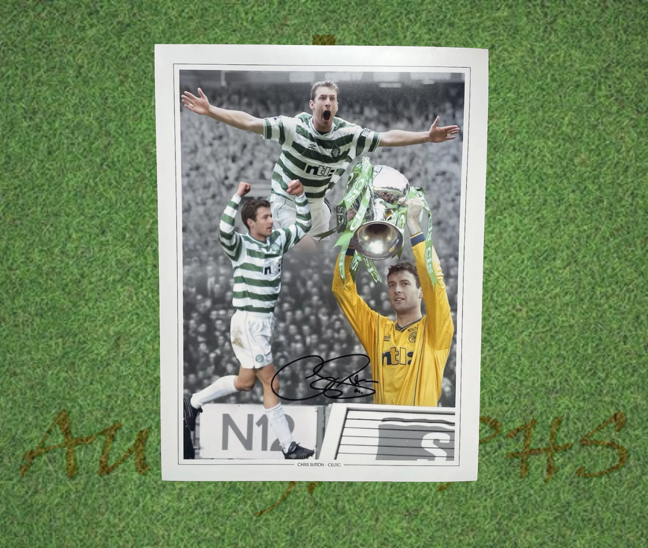 Chris Sutton Signed 16x12 Celtic Football Club Photo-Signed Photo-ZCL Autographs-ZCL Autographs