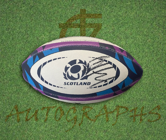 Chris Harris Signed Scotland Rugby Mini Ball