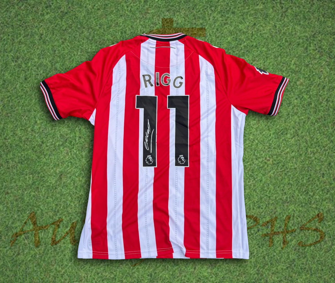 Chris Rigg Sunderland AFC 2025/26 Signed Home Shirt 2