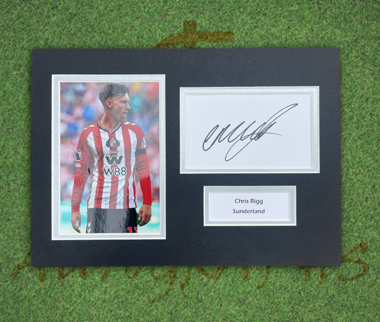 Wilson Isidor Sunderland AFC Football Club Signed Presentation Mount Displaying-Signed Presentation Display-ZCL Autographs-ZCL Autographs