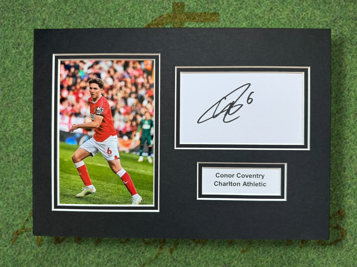 Conor Coventry Charlton Athletic Signed Presentation Mount Display-ZCL Autographs
