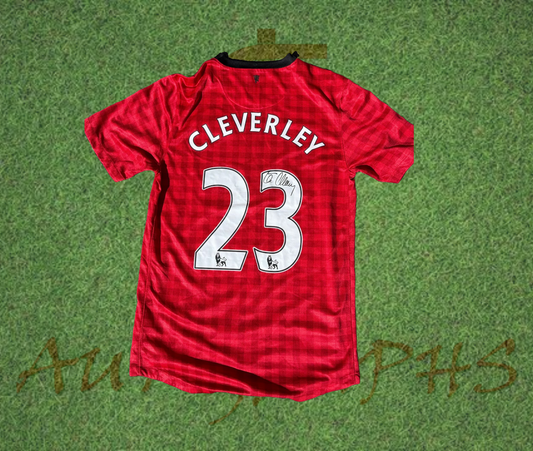 Tom Cleverley Signed Manchester United Football Club 2012/13 Home Shirt