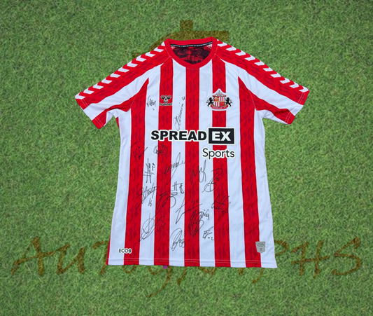 Sunderland AFC 2024/25 Squad Signed Home Shirt