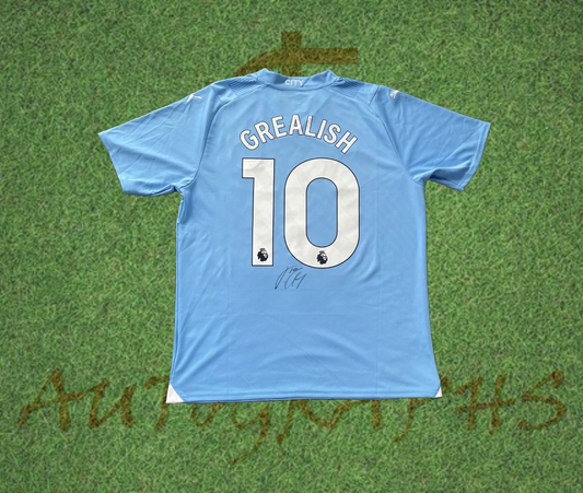 Jack Grealish Manchester City Football Club Signed 2023/24 Home Shirt