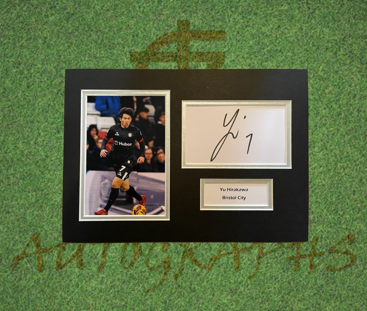 Yu Hirakawa Bristol City Signed Presentation Mount Display