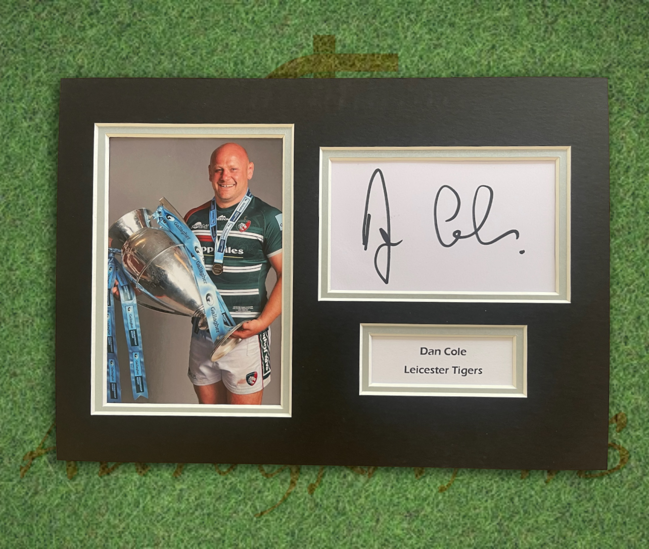 Dan Cole Leicester Tigers Rugby Signed Presentation Mount Display-Signed Presentation Display-ZCL Autographs-ZCL Autographs
