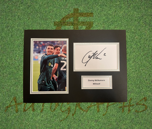 Danny McNamara Millwall Football Club Signed Presentation Mount Display-Signed Presentation Display-ZCL Autographs-ZCL Autographs