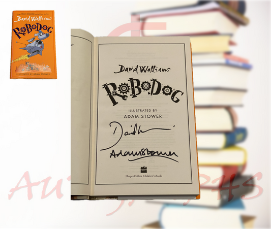 David Walliams Robodog Signed Hardback Book-Signed Book-ZCL Autographs-ZCL Autographs