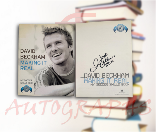 David Beckham Signed Making It Real My Soccer Skills Paperback Book