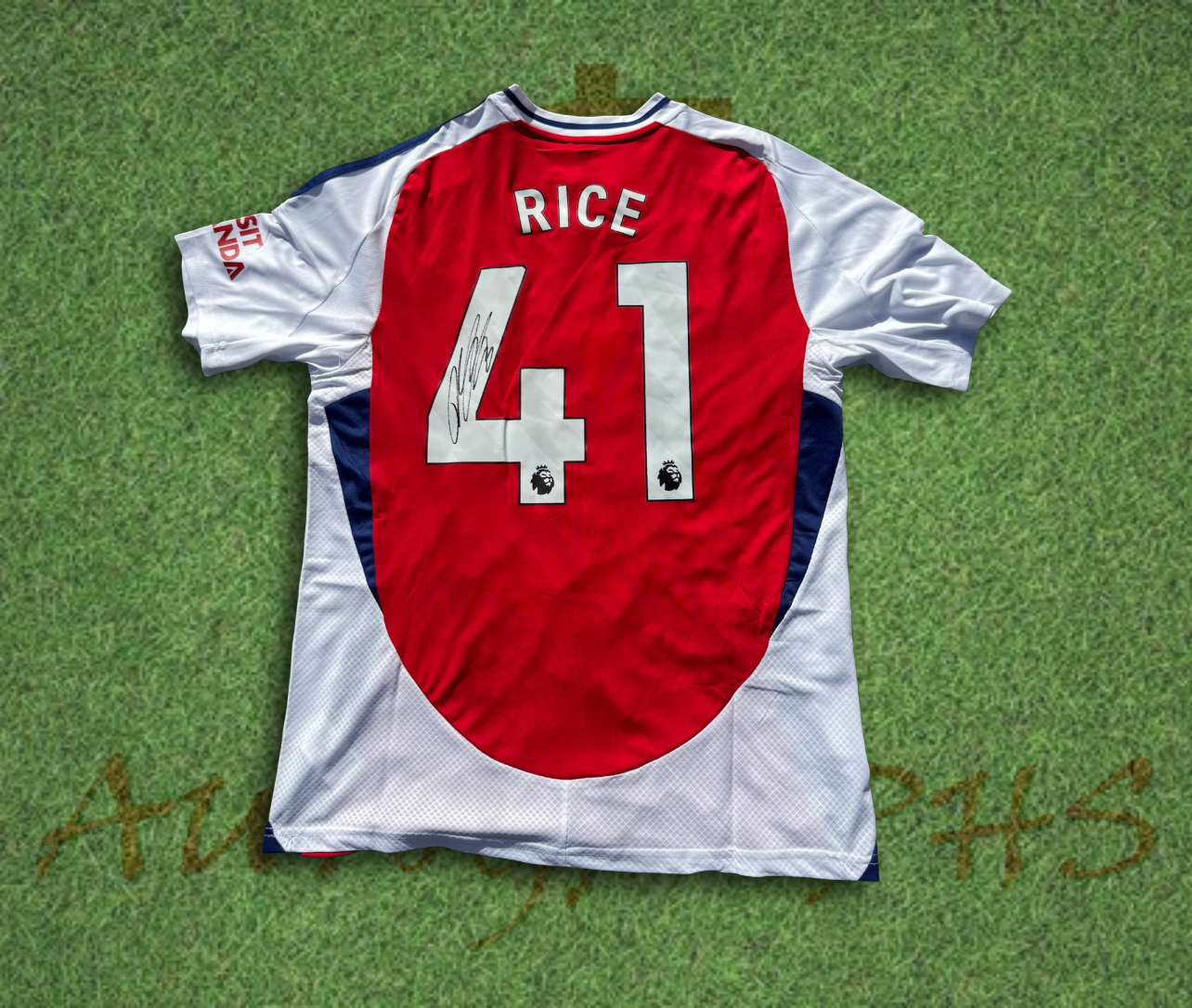 Declan Rice Signed Arsenal Football Club 2024/25 Home Shirt 5