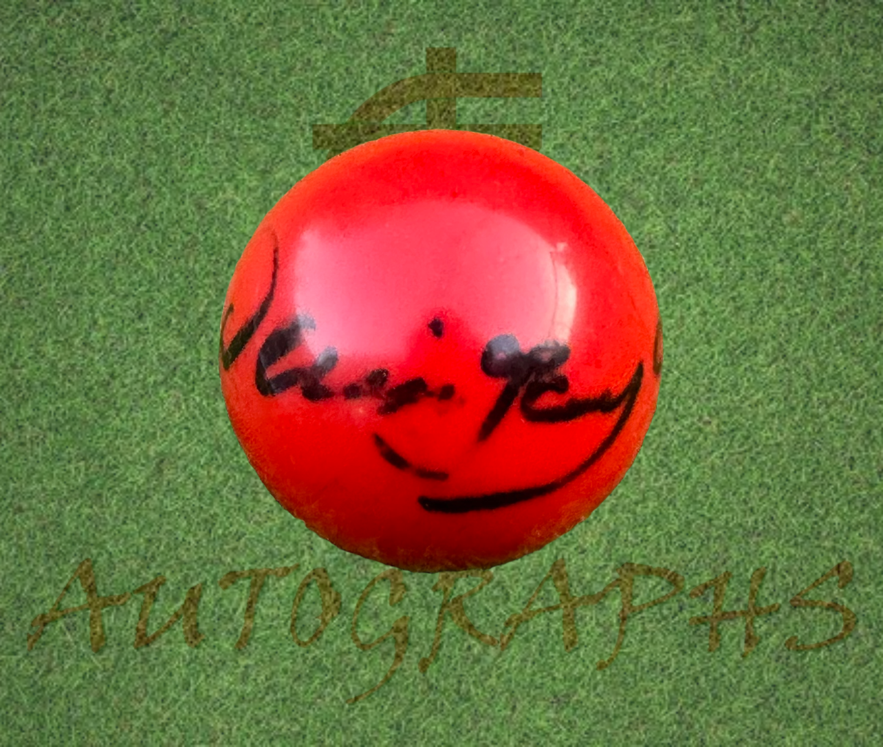 Dennis Taylor Signed Snooker Ball-Signed Snooker Ball-ZCL Autographs-ZCL Autographs