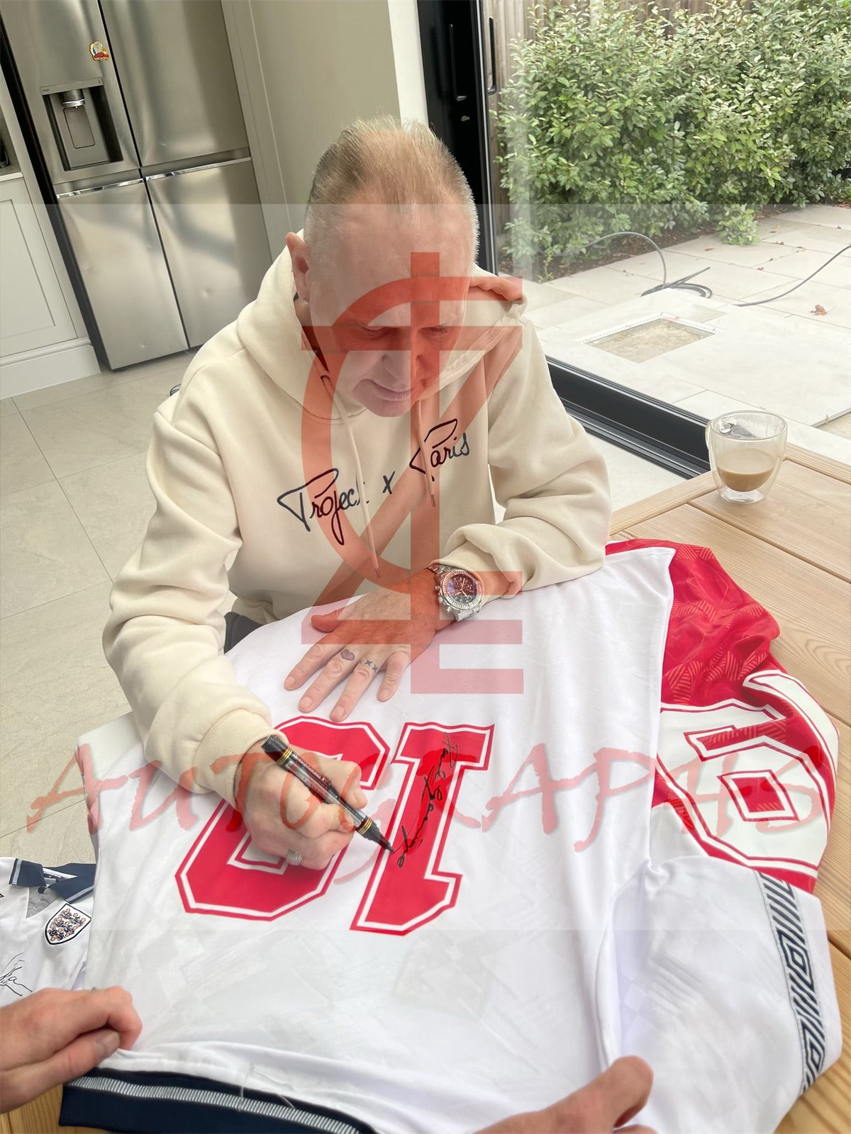 Paul Gazza Gascoigne Signed England Football Signed Italia 90 1990 Shirt