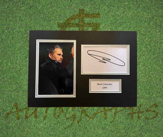 Marti Cifuentes QPR Signed Presentation Mount Display