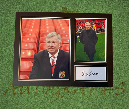 Sir Alex Ferguson Signed Manchester United Presentation Display Mount
