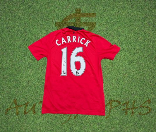 Michael Carrick Signed Manchester United 2013/14 Home Shirt