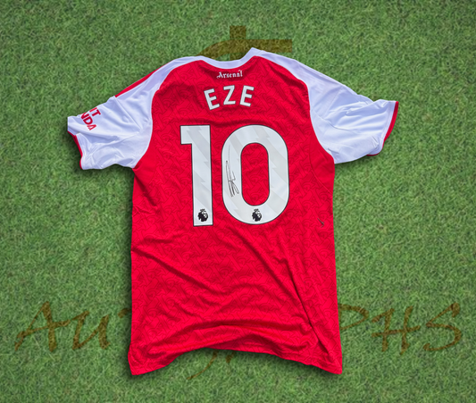  Eberechi Eze Signed Arsenal Football Club 2025/26 Home Shirt M