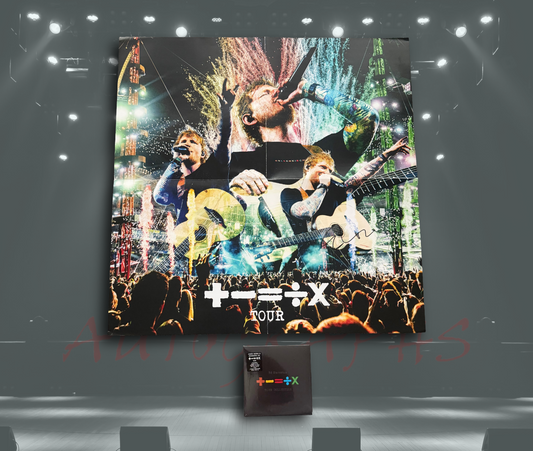 Ed Sheeran Signed Mathematics Tour Poster And CD