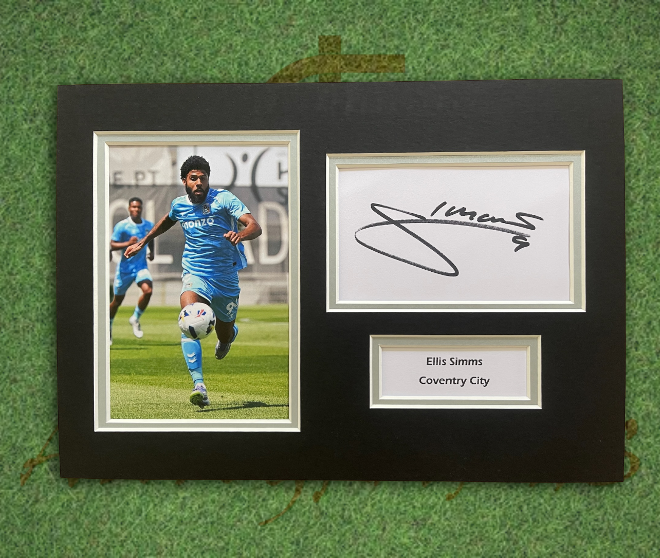 Ellis Simms Coventry City Signed Presentation Mount Display-Signed Presentation Display-ZCL Autographs-ZCL Autographs