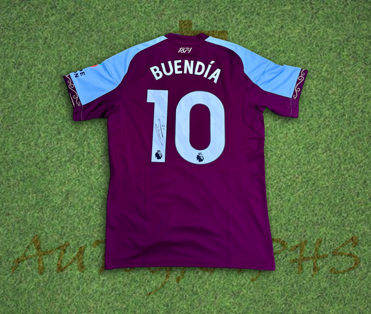 Emiliano Buendia Signed Aston Villa Football 2025/26 Home Shirt