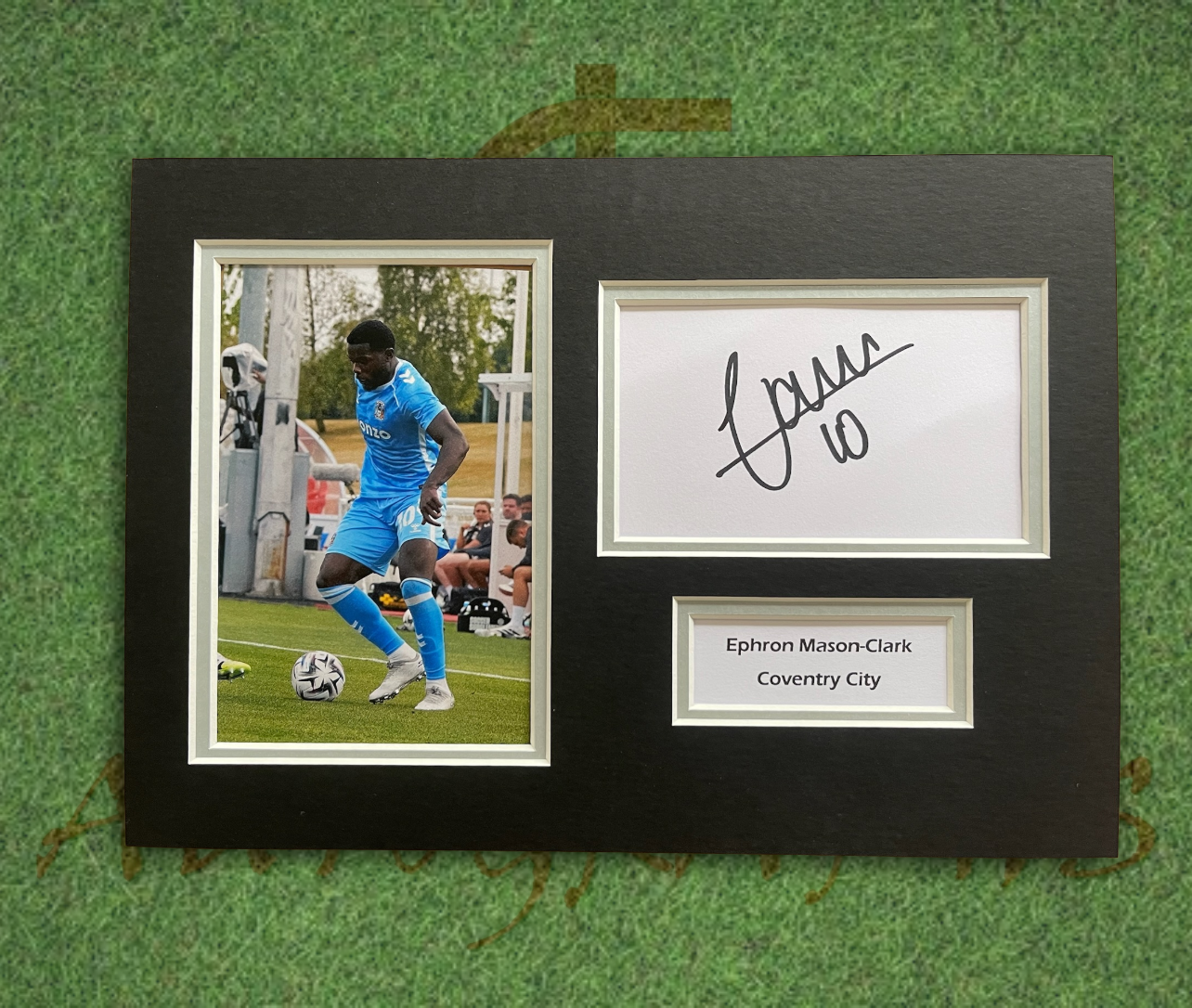 Ephron Mason-Clark Coventry City Signed Presentation Mount Display-Signed Presentation Display-ZCL Autographs-1-ZCL Autographs