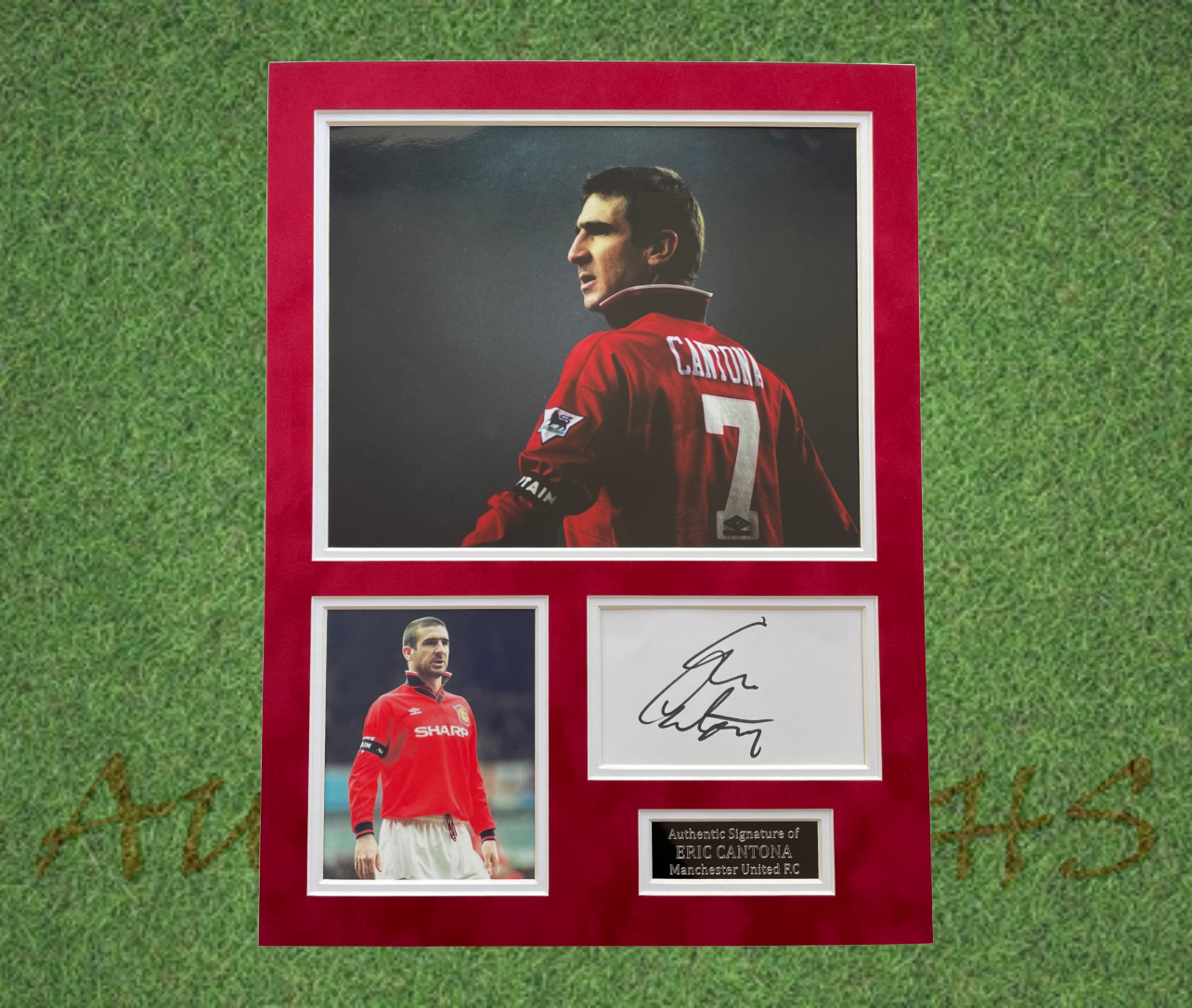 Eric Cantona Signed Manchester United Display Photo-ZCL Autographs-ZCL Autographs