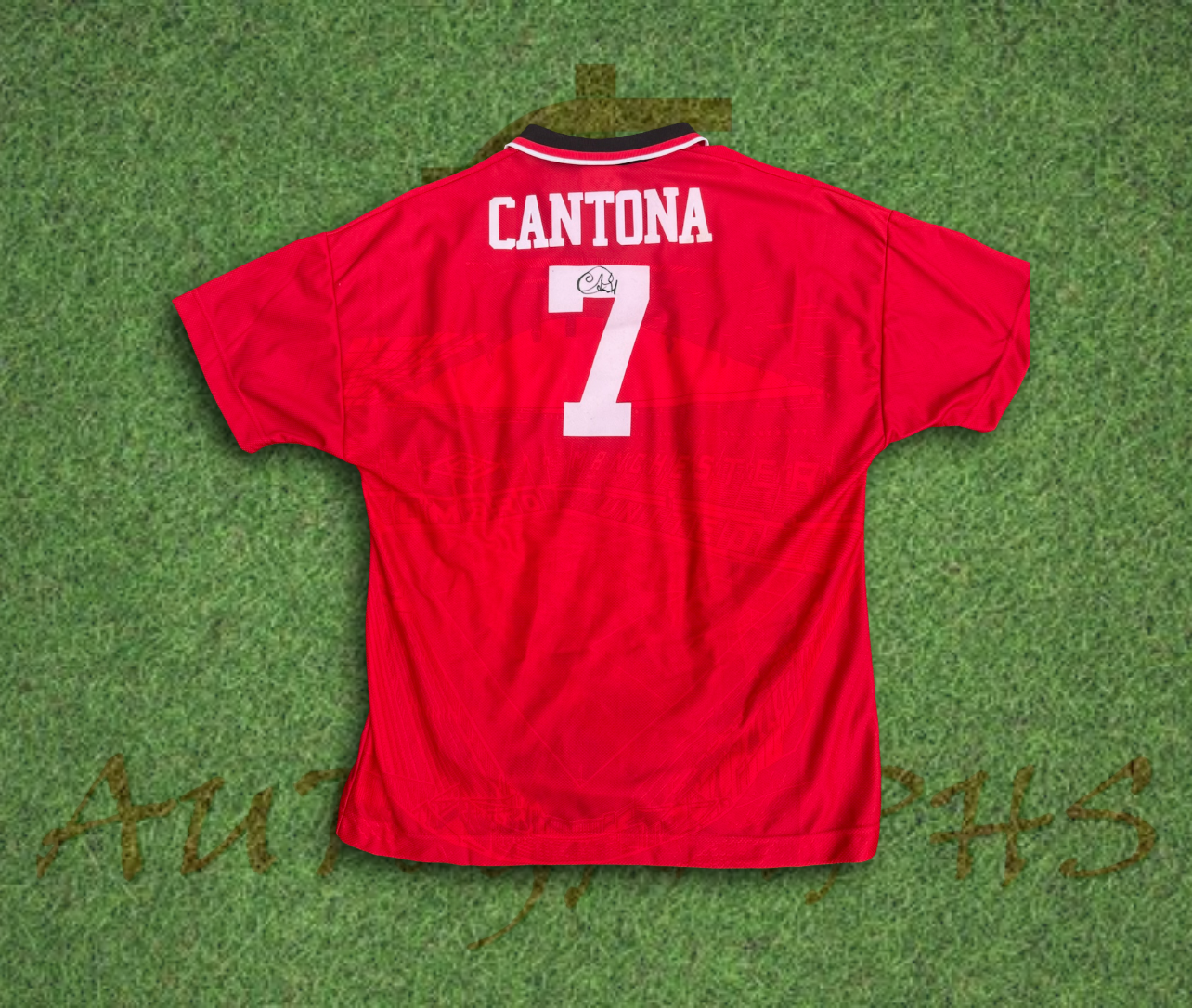 Eric Cantona Signed Manchester United Football Club 1994/96 Home Shirt 