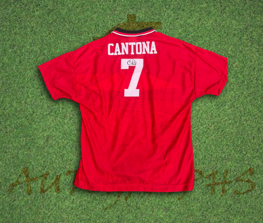 Eric Cantona Signed Manchester United Football Club 1994/96 Home Shirt 