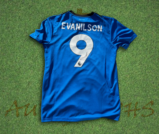 Evanilson AFC Bournemouth Football Club Signed 2025/26 Away Shirt