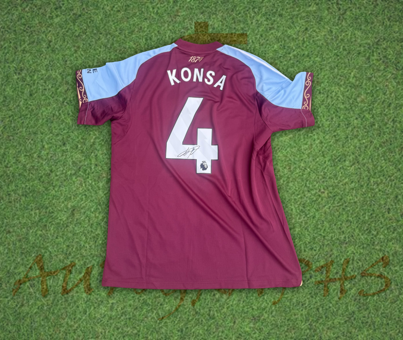 Ezri Konsa Signed Aston Villa Football 2025/26 Home Shirt