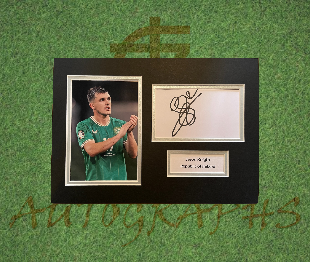 Jason Knight  Republic of Ireland Football Signed Presentation Mount Display