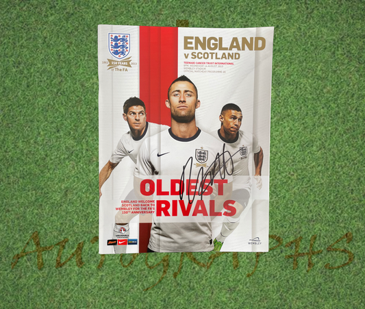 Rickie Lambert Signed England Football Programme