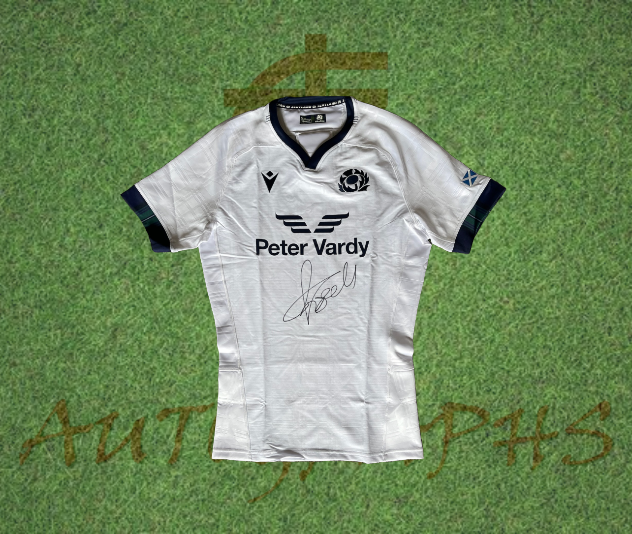 Finn Russell Signed Scotland Rugby 2023/24 Alternate Shirt-Signed Shirt-ZCL Autographs-ZCL Autographs