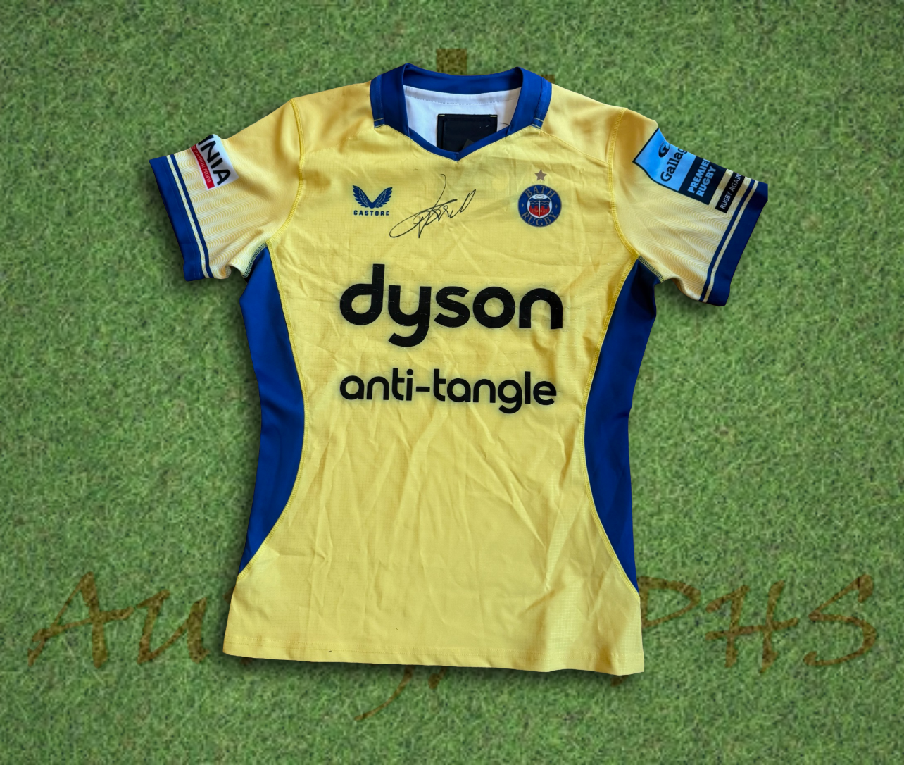 Finn Russell Bath Rugby Signed 2023/24 Away Shirt-Signed Shirt-ZCL Autographs-1-ZCL Autographs