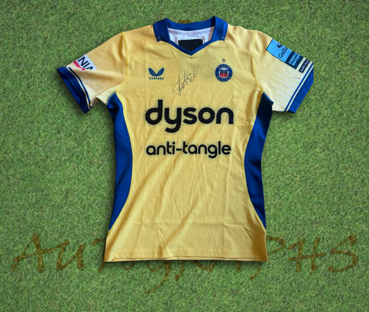 Finn Russell Bath Rugby Signed 2023/24 Away Shirt-Signed Shirt-ZCL Autographs-2-ZCL Autographs