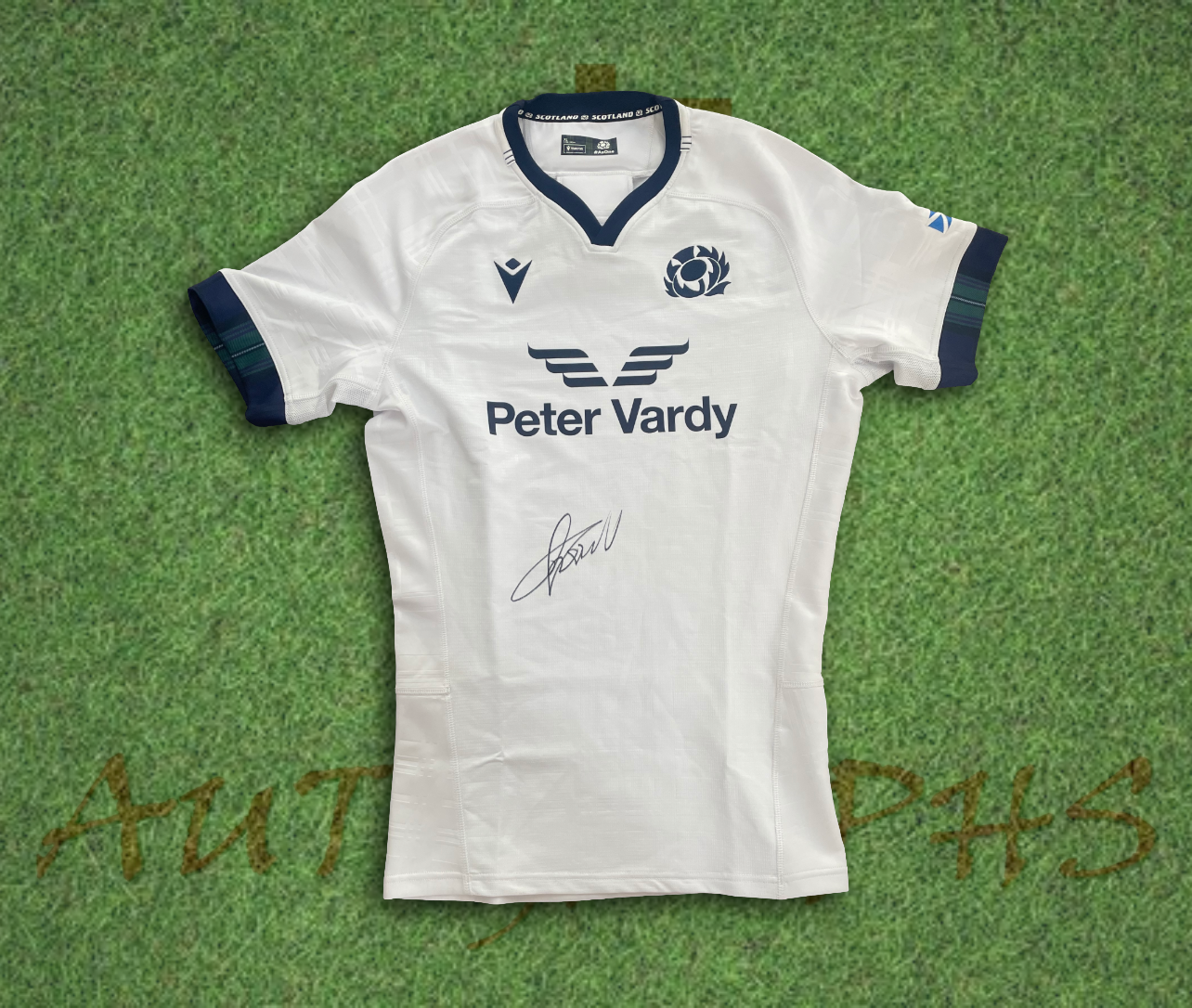 Finn Russell Signed Scotland Rugby 2023/24 Alternate Shirt-Signed Shirt-ZCL Autographs-ZCL Autographs