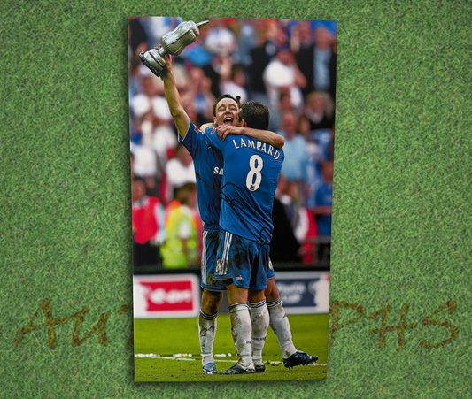 Frank Lampard Signed 18x10 Chelsea Football Club Canvas