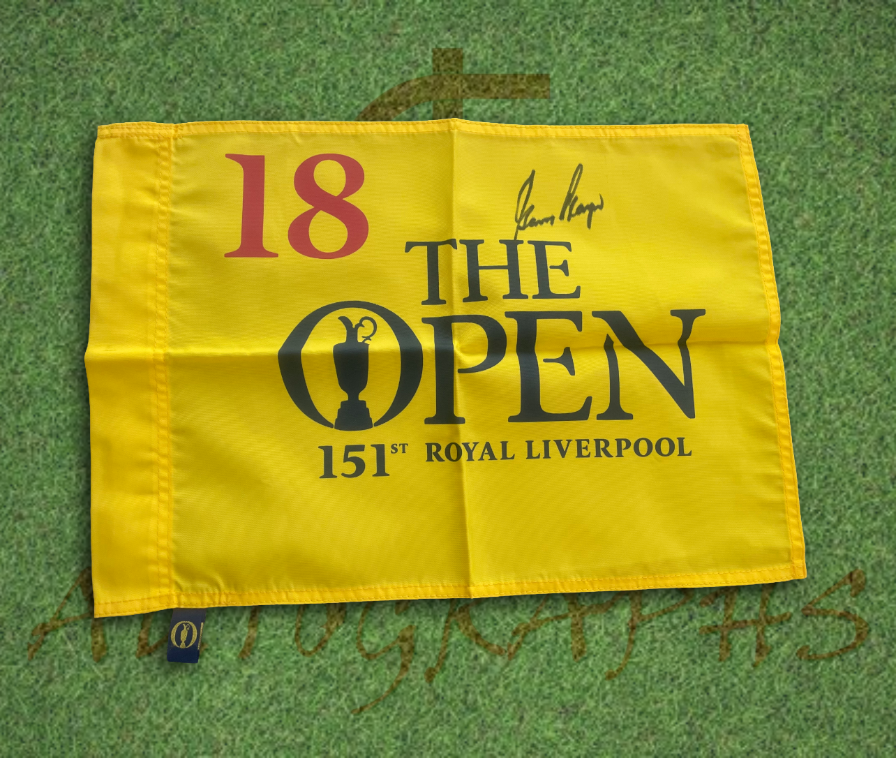 Gary Player Signed The Open Golf Flag-ZCL Autographs-ZCL Autographs