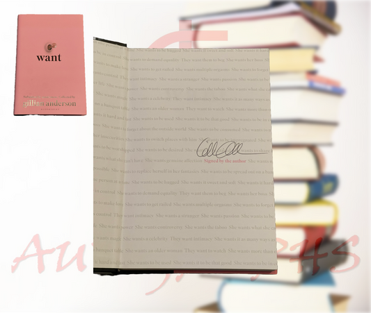 Gillian Anderson Want Signed Hardback Book-Signed Book-ZCL Autographs-ZCL Autographs