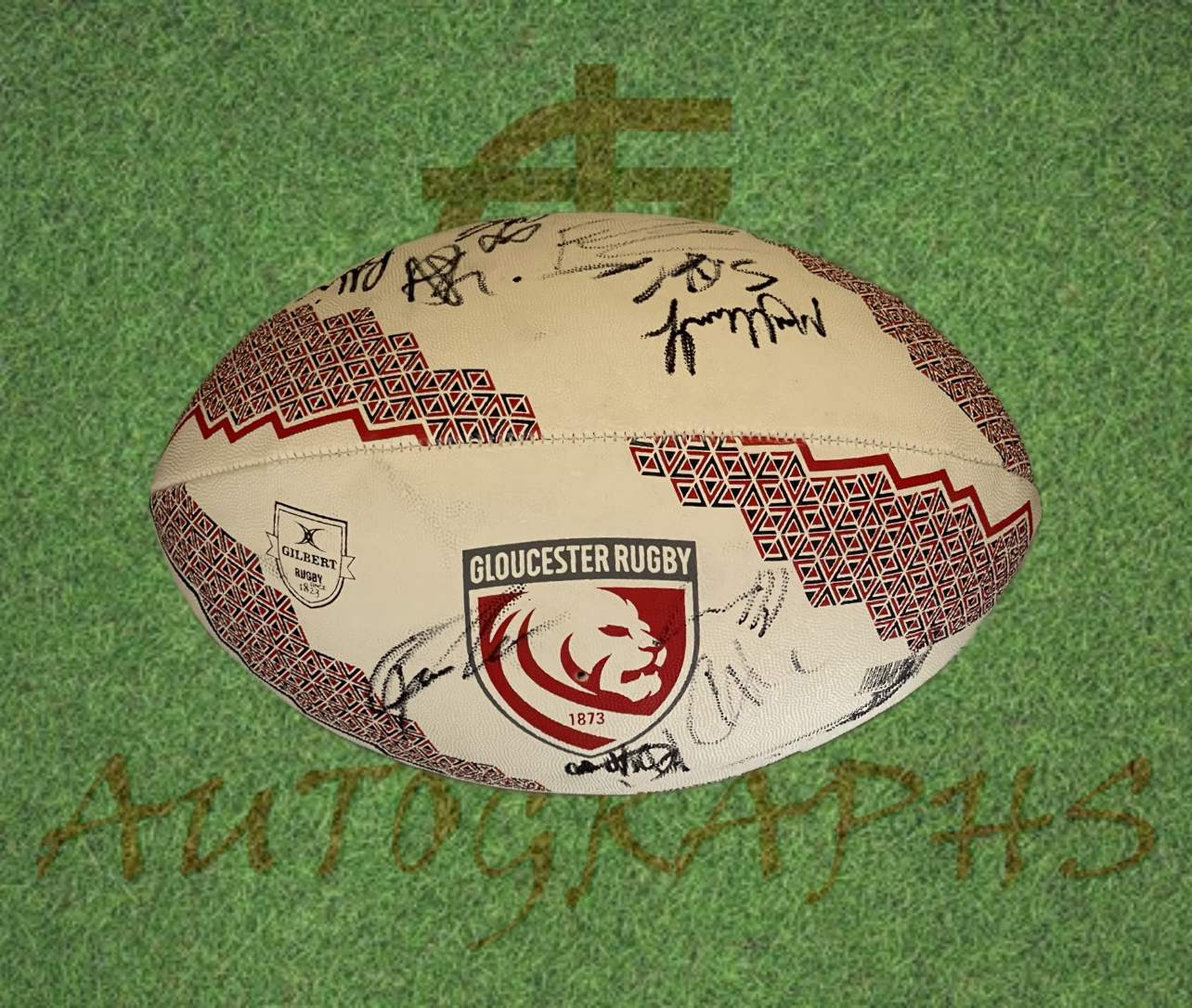 Gloucester Rugby Signed Supporters Rugby Ball-Signed Rugby Ball-ZCL Autographs-ZCL Autographs