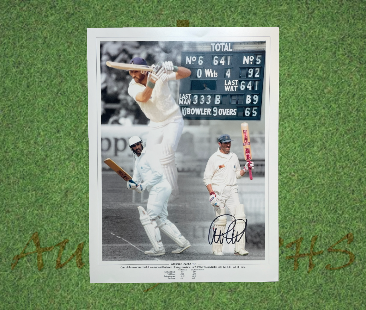 Graham Gooch Signed England Cricket 16x12 Photo-Signed Photo-ZCL Autographs-ZCL Autographs