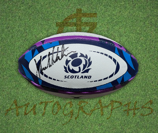 Hamish Watson Signed Scotland Rugby Mini Ball
