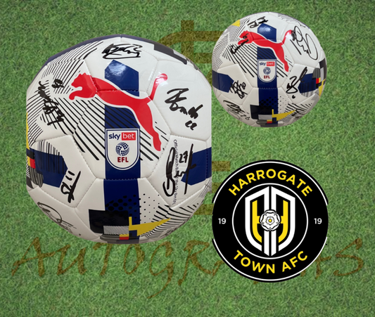 Harrogate Town Signed Replica EFL Football 2025/26-ZCL Autographs