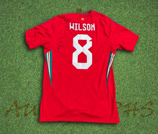 Harry Wilson Wales Signed 2024/25 Football Home Shirt 