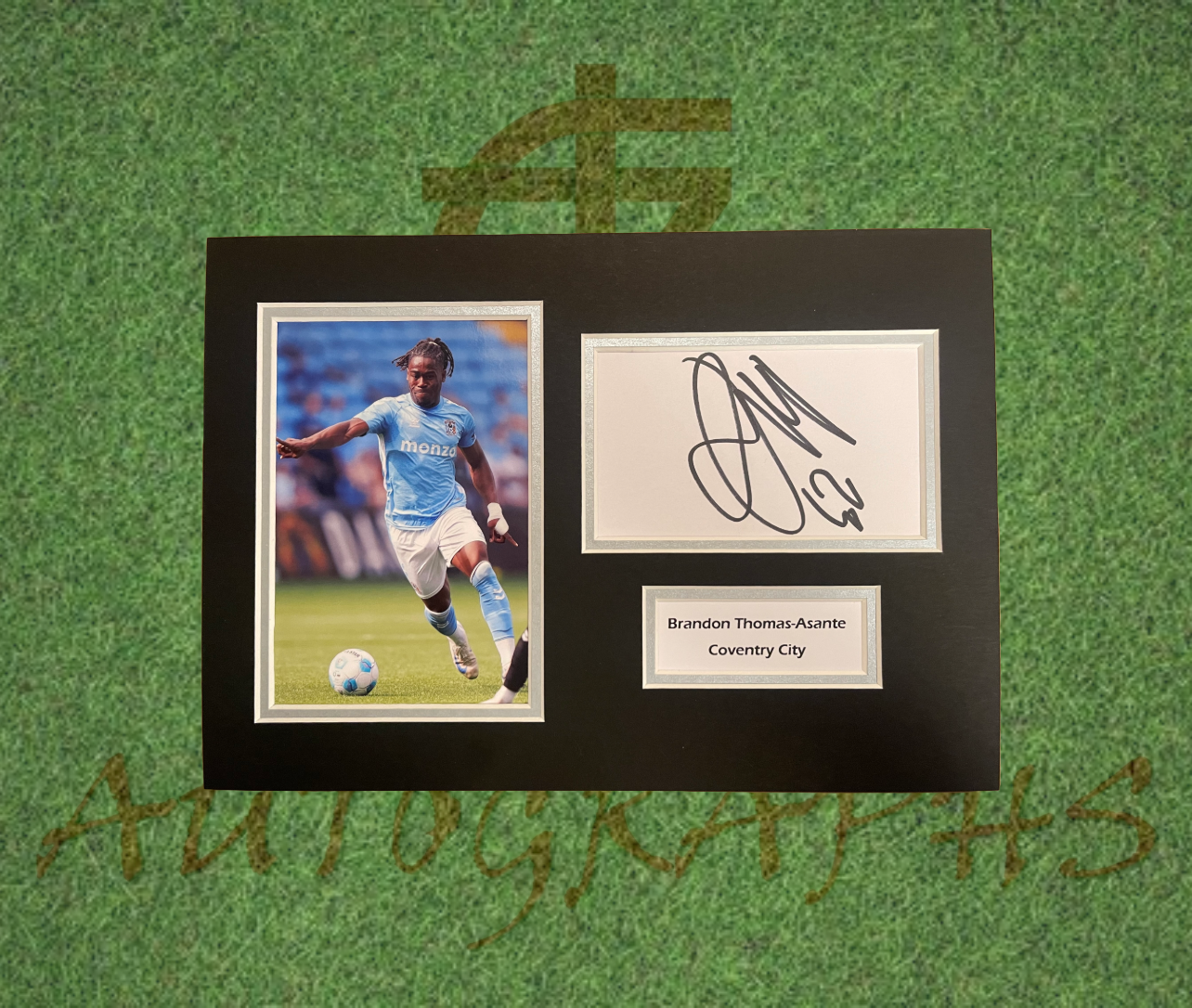 Brandon Thomas-Asante Coventry City Signed Presentation Mount Display