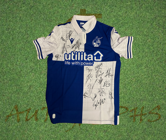 Bristol Rovers Squad Signed 2023/24 Home Shirt